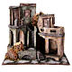 Resin village with stairs for Nativity Scene with 10 cm characters 40x40x25 cm s1
