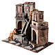 Resin village with stairs for Nativity Scene with 10 cm characters 40x40x25 cm s2
