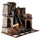 Resin village with stairs for Nativity Scene with 10 cm characters 40x40x25 cm s3