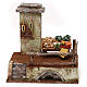 Greengrocer stand nativity setting in resin 10 cm 20x20x15 cm s1