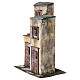 Borgo in resina con tre case presepi 12 cm 40x40x25 cm  s2