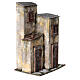 Borgo in resina con tre case presepi 12 cm 40x40x25 cm  s3