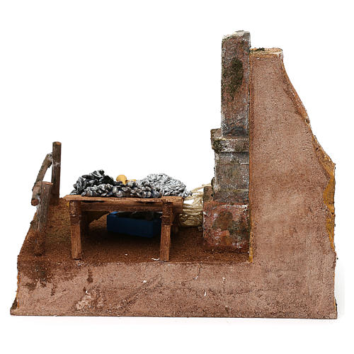 Fisherman's stand in resin Nativity scene 12 cm 20x25x20 cm 4
