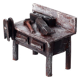 Banco di lavoro fabbro resina presepi 10 cm 5x5x5 cm