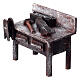 Banco di lavoro fabbro resina presepi 10 cm 5x5x5 cm s2