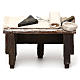Banco di lavoro sarto resina presepe 12 cm 5x10x5 cm s4