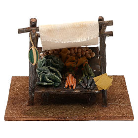 Fruit and vegetable counter with curtain 12 cm 15x20x20 cm