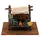 Miniature vegetable stall with tent, for 12 cm nativity 15x20x20 cm s1