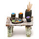 Painter's table with paints, 12 cm nativity 5x5x5 cm s1