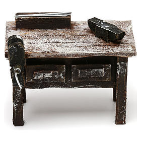 Tavolo lavoro fabbro con attrezzi presepe 12 cm 5x10x5 cm