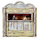Miniature theater in wood, for 10 cm nativity 20x15x5 cm s1