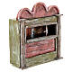 Miniature theater in wood, for 10 cm nativity 20x15x5 cm s3