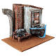 Ambientazione pescivendolo con barca presepe 10 cm 15x20x15 cm s3