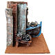 Ambientazione pescivendolo con barca presepe 10 cm 15x20x15 cm s4