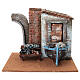 Otoczenie sprzedawcy ryb z łódką szopka 10 cm 15x20x15 cm s1