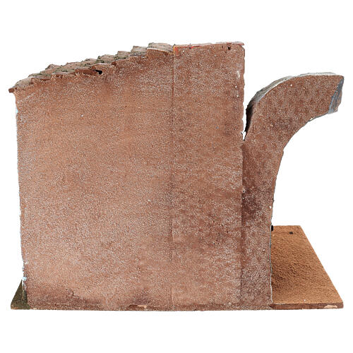 Stragan rybny i łódka, do szopki 12 cm, 20x25x20 cm 6