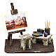 Painter's atelier with easel for 10 cm Nativity Scene, 10x10x5 cm s1