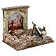 Street artist setting for 12 cm Nativity scene, 20x25x15 cm s3
