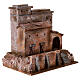 Casa con terrazza resina presepe 20X20X15 cm s3