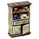 Cupboard with fabric rolls for 12 cm Nativity scene, 10x10x5 cm s3