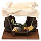 Greengrocer stall with barrels for 12 cm Nativity scene, 20x20x15 cm s1