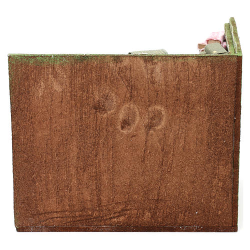 Bottega sarto con stoffe presepe 12 cm 15x15x10 cm 4