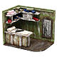 Bottega sarto con stoffe presepe 12 cm 15x15x10 cm s2