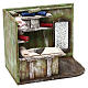 Bottega sarto con stoffe presepe 12 cm 15x15x10 cm s3