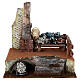 Ambientazione pescivendolo bancarella presepe 10 cm 20x20x15 cm s1