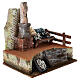 Ambientazione pescivendolo bancarella presepe 10 cm 20x20x15 cm s2