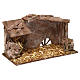 Shack with manger and straw for 10 cm Nativity scene, 15x25x15 cm s3