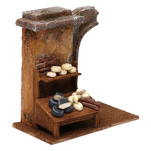 Cheese counter setting 20x25x10 cm for 12 cm nativity scenes 3