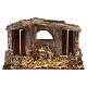 Nativity stable with fence and 2 doors 20x30x15 cm, for 10 cm nativity s1