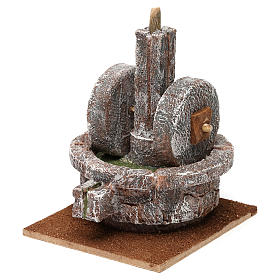 Millstone for 10 cm Nativity scene, 15x10x10 cm