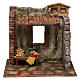 Décor marchand de légumes 20x25x20 cm pour crèche de 10 cm s1