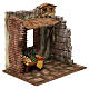 Décor marchand de légumes 20x25x20 cm pour crèche de 10 cm s3