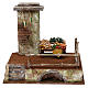 Ambientazione con banchetto di 20x25x20 cm per presepe 12 cm s1