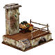 Ambientazione con banchetto di 20x25x20 cm per presepe 12 cm s3