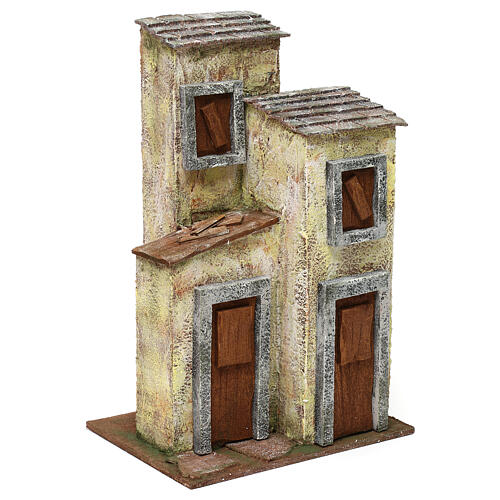 Three storey house for 10 cm nativity 30x20x15 cm 3