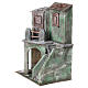 Casetta con scale e grotta di 35x25x15 cm per presepe di 10 cm s2