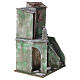 Casetta con scale e grotta di 35x25x15 cm per presepe di 10 cm s3