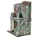 Small house with stairs and cave of 35x25x15 cm for 10 cm nativity scene s2