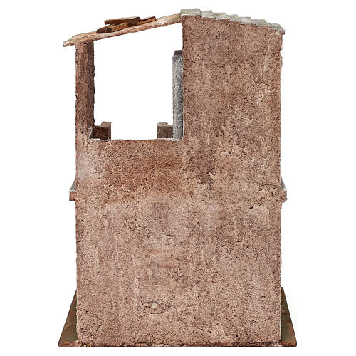Dom na 2 komunikujących się piętrach, 34x25x18 cm, do szopki 12 cm 4