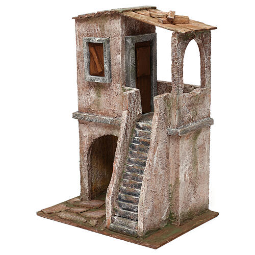 Small house two-story 34x25x18 cm for 12 cm nativity 2