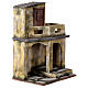 Building with balcony and shelter for 12 cm Nativity scene, 35x25x20 cm s3