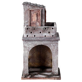 Two-level house for 12 cm Nativity scene, 35x20x15 cm