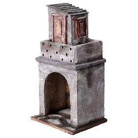 Two-level house for 12 cm Nativity scene, 35x20x15 cm