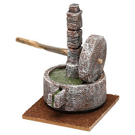 Millstone for 10 cm Nativity scene, 15x20x10 cm