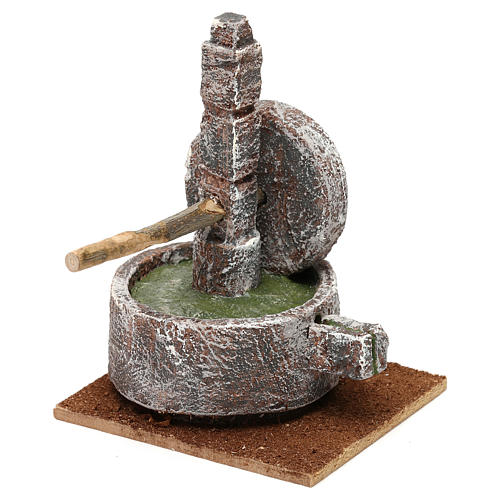 Millstone for 10 cm Nativity scene, 15x20x10 cm 3