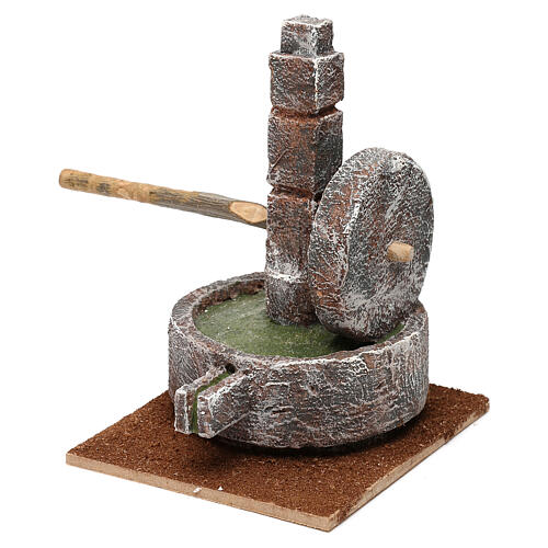 Animal mill grinder 15x10x10 cm for 12 cm nativity scene 2